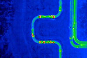 Gas leakage detection by AeroTech Services Ltd drone