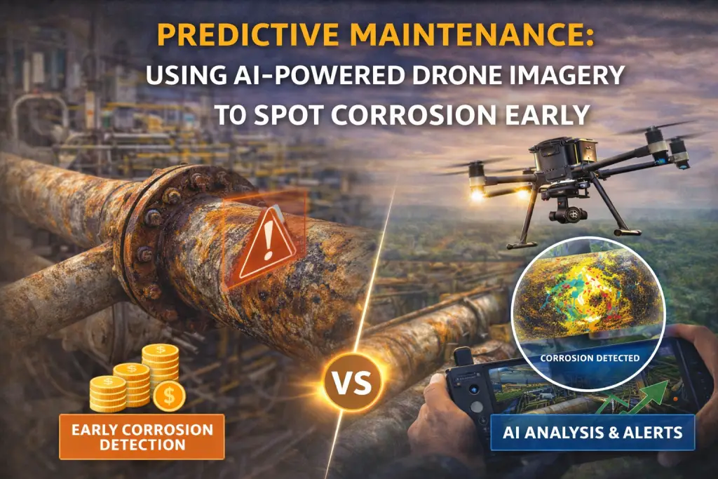 Predictive Maintenance Using AI-Powered Drone Imagery to Spot Corrosion Early